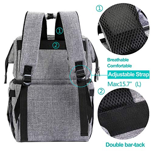 Image of AmHoo Insulated Lunch Box Cooler Backpack Waterproof Leak-Proof Lunch Bag Tote for Men Women Hiking Beach Picnic Trip with Strongest YKK Zipper Black