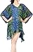 Produktbild LA LEELA superleichten Bikinifrauen blau verschleiern Tunika Lounge Grundkleidbadebekleidung Resort tragen Schiere Chiffon 5 Unzen Spiegel Kunst Krause Badeanzug hawaiische 4 in 1 Strand Kaftan