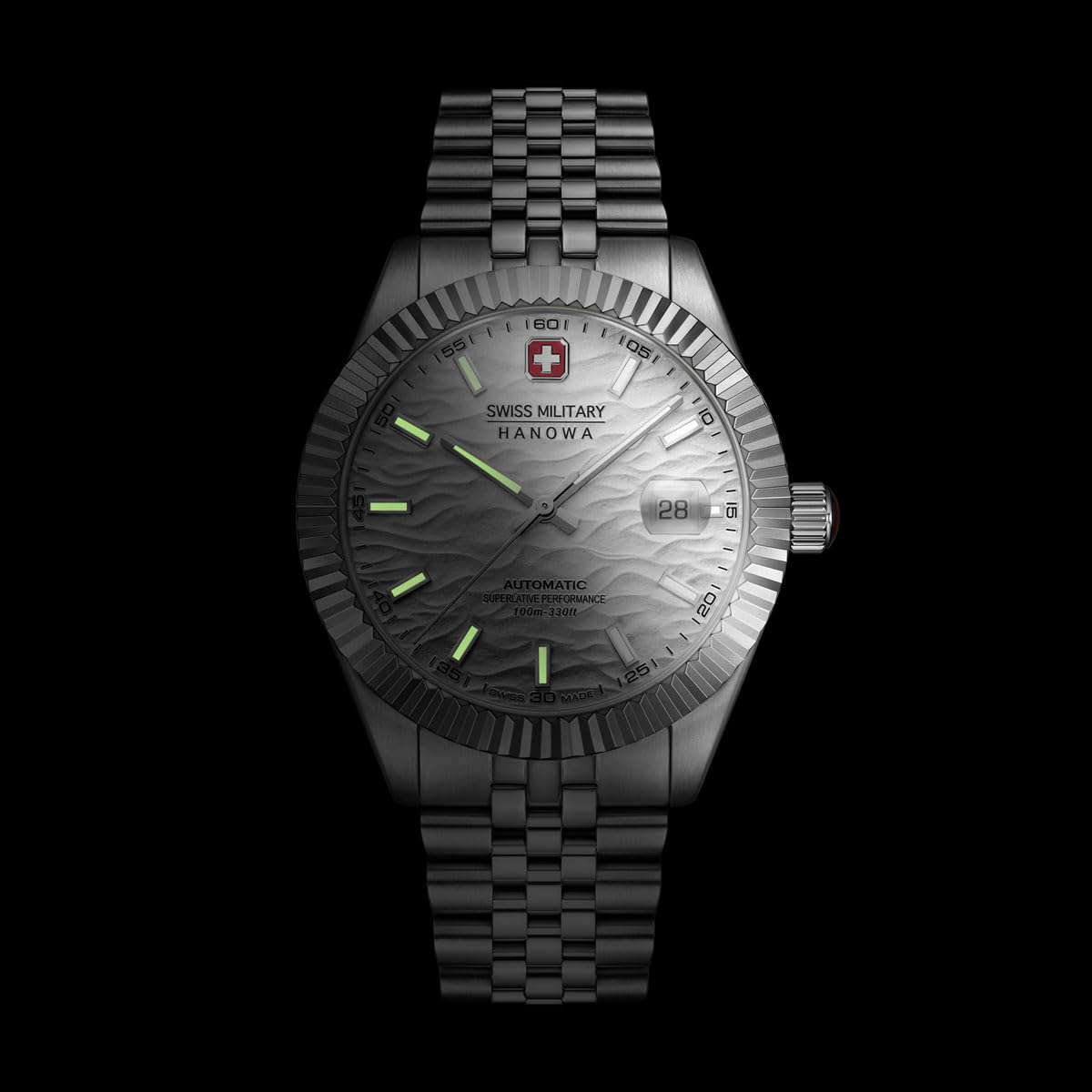 Swiss Military Hanowa Męski automatyczny zegarek Master Diligenter średnica 41 mm data szafirowe szkło