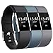 Bands for Fitbit Charge 2, GEAK Replacement Band, Large,Black, Slate Blue and Gray
