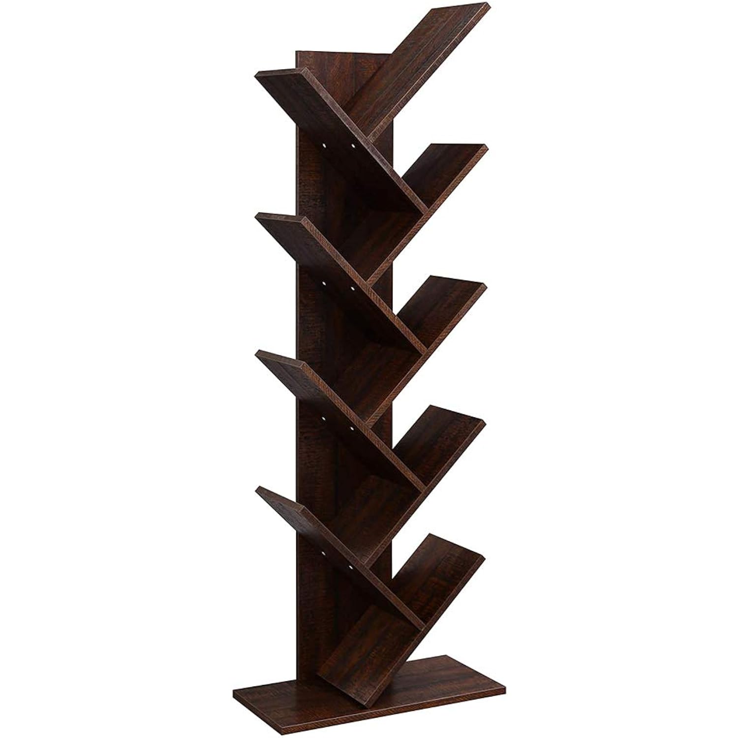 D_HOME Tree Bookshelf, 9Tier Floor Standing Bookcase
