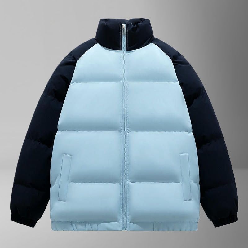 Chaqueta acolchada de hombre con cuello alto para evitar el viento 6