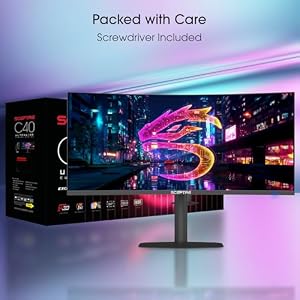 New! Sceptre Curved 39.7-inch 5K2K 5120 x 2160 UHD+ Prime Gaming Monitor up to 180Hz 1000R 1ms DisplayPort X2 HDMI X2 Build-in Speakers, Height Adjustable Machine Black 2027 (C415B-UUS360 Series) — photo 3 of 6