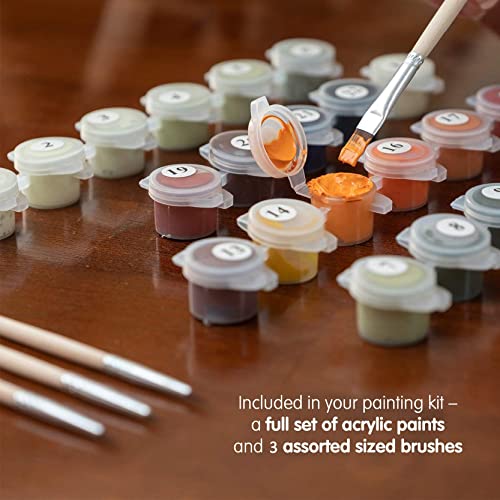 Jlhatlsq Paint By Numbers, Paint By Number For Adults Kids Beginner, Painting By Number On Canvas Diy Adult Paint By Number Oil Painting Arts And Crafts For Home Wall Decor - Christmas 16X20 Inch #TOP2