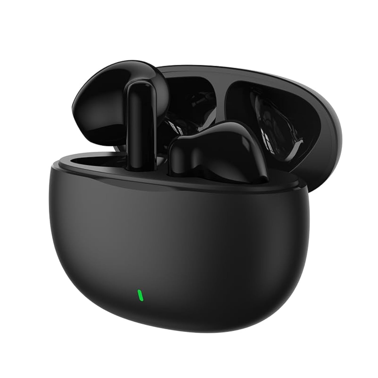 Mezone MEPODS True Wireless Bluetooth Earbuds with Touch Control, Powerful Bass, Bluetooth 5.3 Earphones, 5-6 Hours Playtime & Built-in Microphone, Black