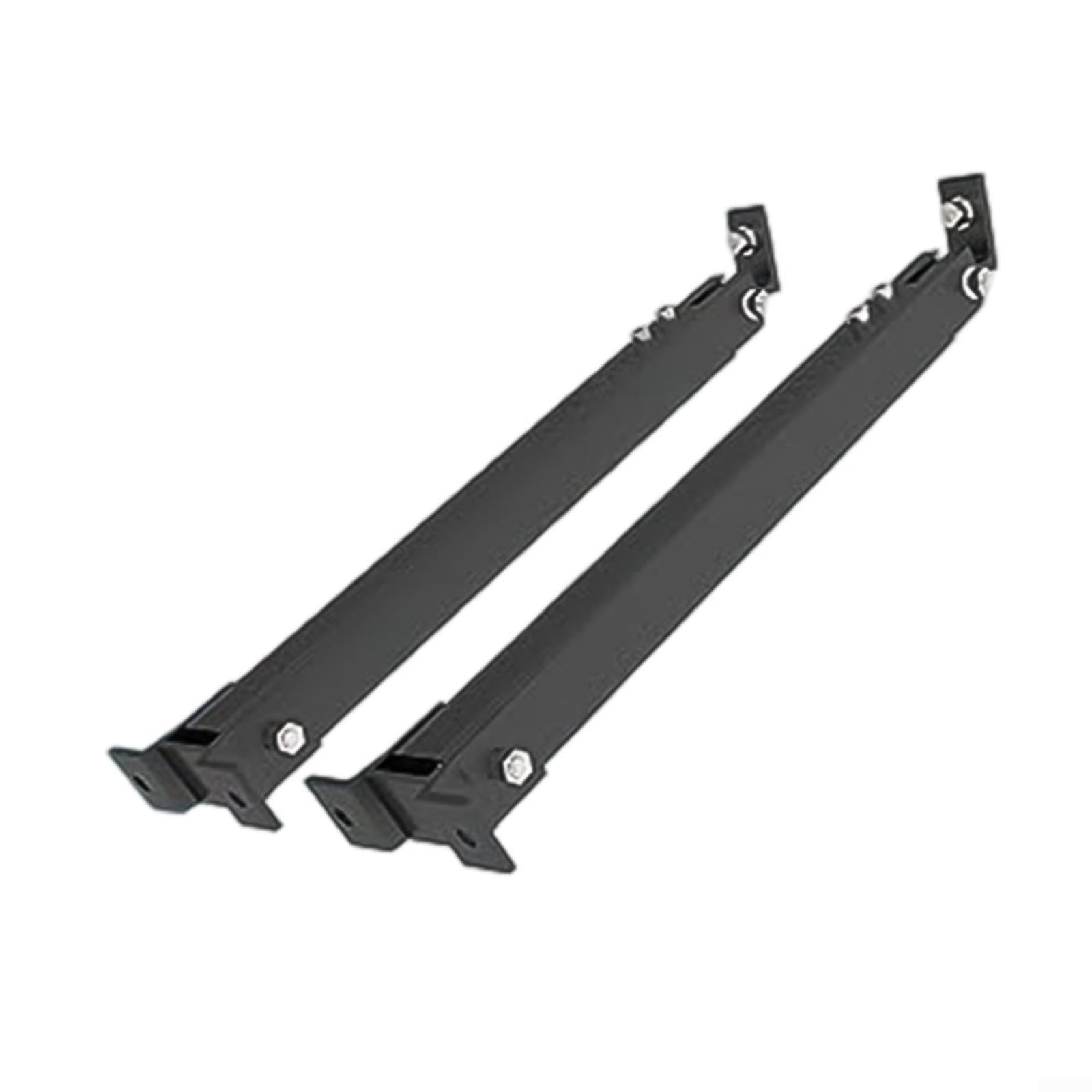 Supporto solare regolabile in alluminio per tetto piatto, angolo di inclinazione 15°-30°, sistema di montaggio resistente alle intemperie per balcone e giardino, facile installazione, nero, set da 2