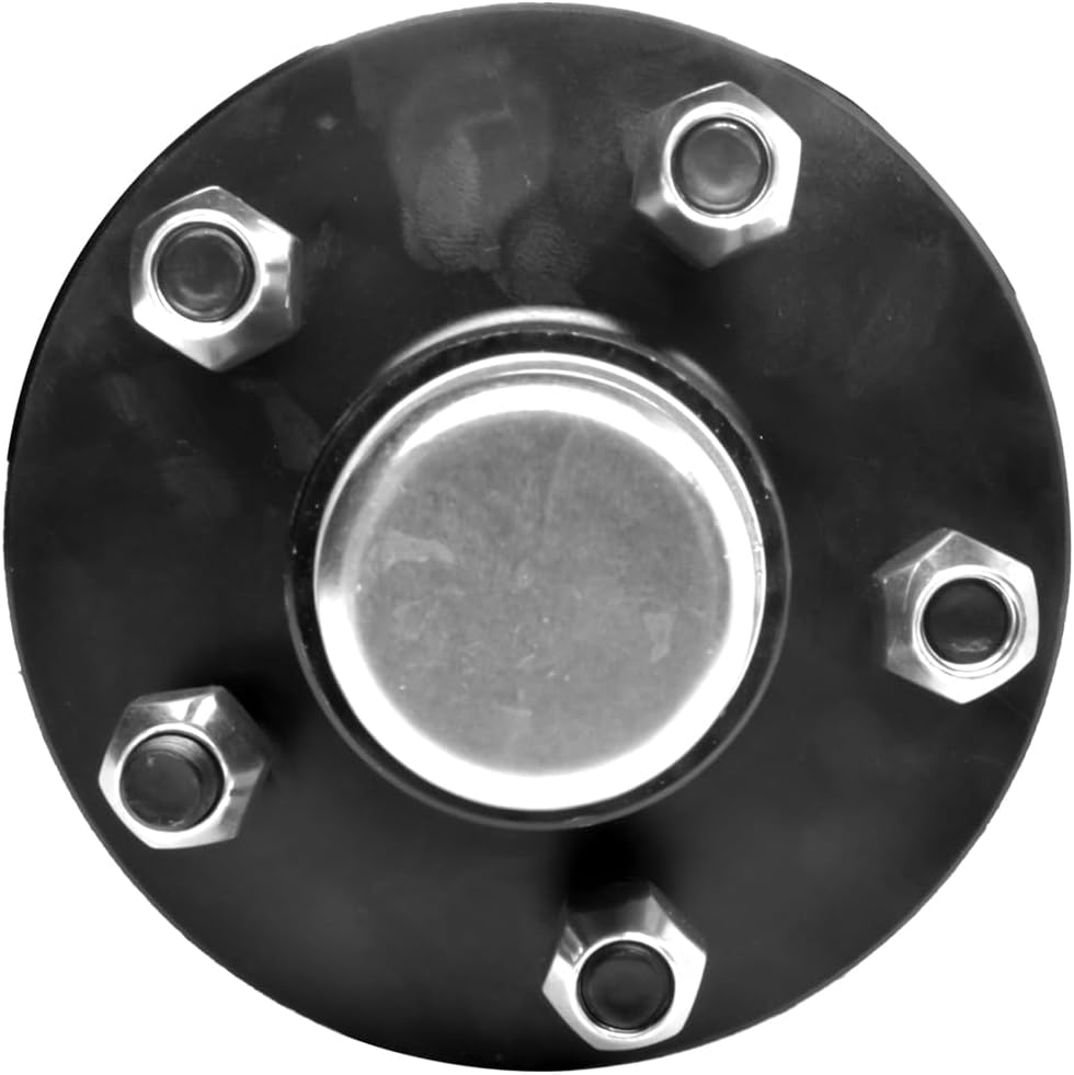 2000 lbs Trailer Axle with 5-Lug 60" Hubface, 2K Boat Cargo RV Trailer Axle for 4x6 or 4x8 Trailer (or Any 48" Wide Trailer)
