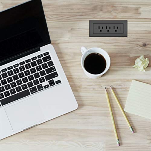 Power Strip By Wiremold, Under Desk Power Strip, Mountable Power Strip, Furniture Power Outlet, 15 Amp, 3 Outlets, Black, 6 Feet #TOP4