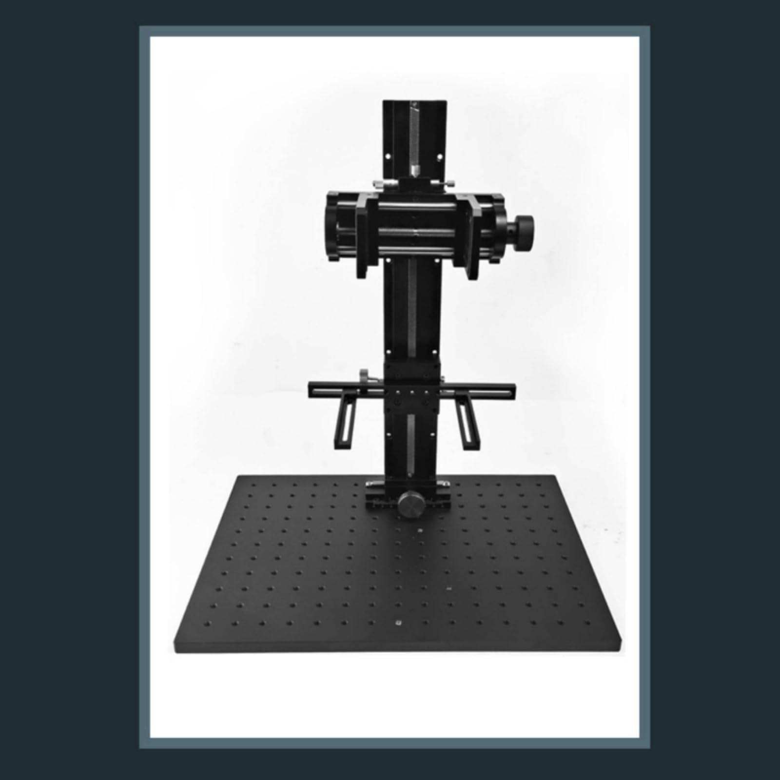 Laboratorio Guide Scorrevoli Piattaforma Lineare Manuale Tavola di Posizionamento Piano Traslante con Fori Filettati Vite di Regolazione Passo Lunga, LWX40-L500