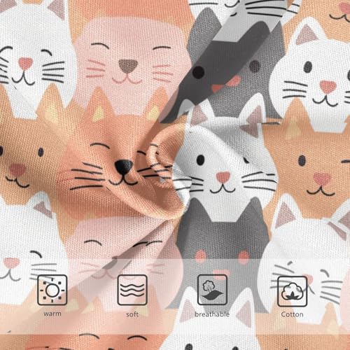 Wusikd Cute Cats Girls' Underwear Cotton Girls Briefs Soft Toddler Underwear 2T3