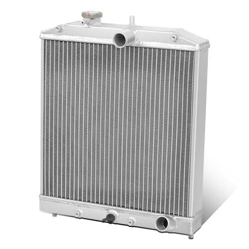 Auto Dynasty Radiator Compatible with Honda Civic Del Sol Acura Integra EJ EK EG DB DC MT 1992 1993 1994 1995 1996 1997 1998 1999 2000 2001, Racing Cooling Radiator Full Aluminum 3-Row 60mm