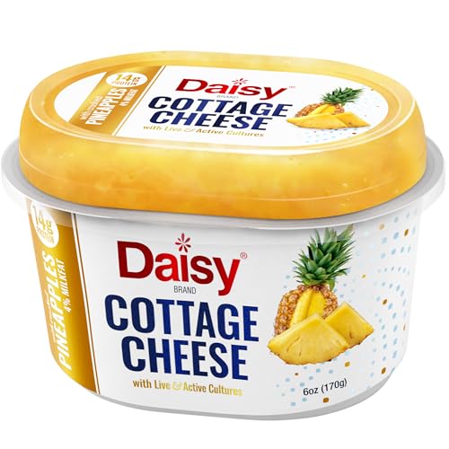 DAISY Pineapple Single 4% Cottage Cheese, 6.0 Oz, 6 OZ