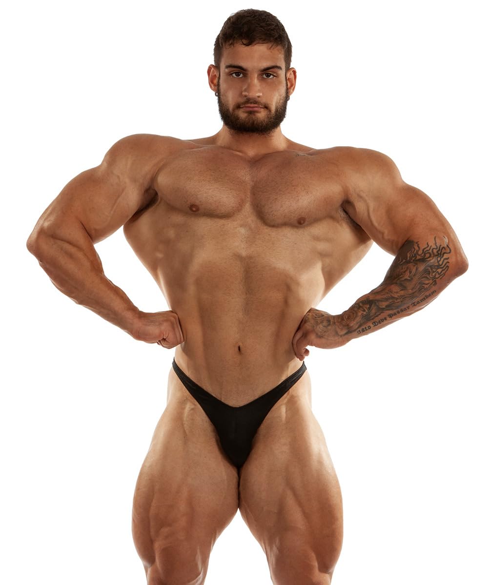 Men's Bodybuilding Trunks with gather back. Perfect for NPC and IFBB Pro bodybuilding competitions.-image-45