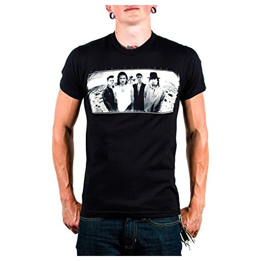 U2 Joshua Tree. Suave Camiseta de Hombre SS. Negro Negro M