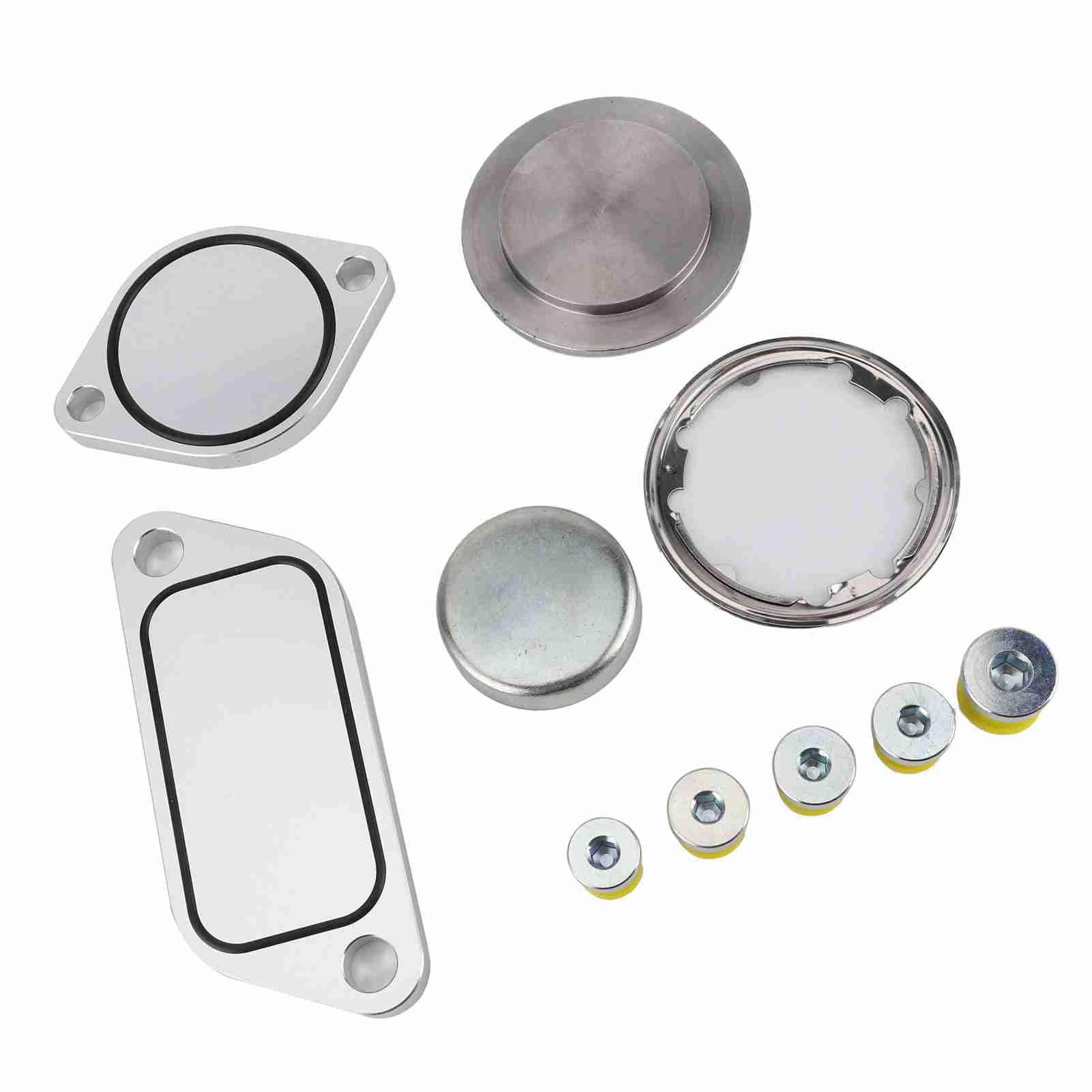 Akozon Zestaw Wtyków EGR 5 Sztuk Uszczelek Gumowych z Aluminium dla ISX 15