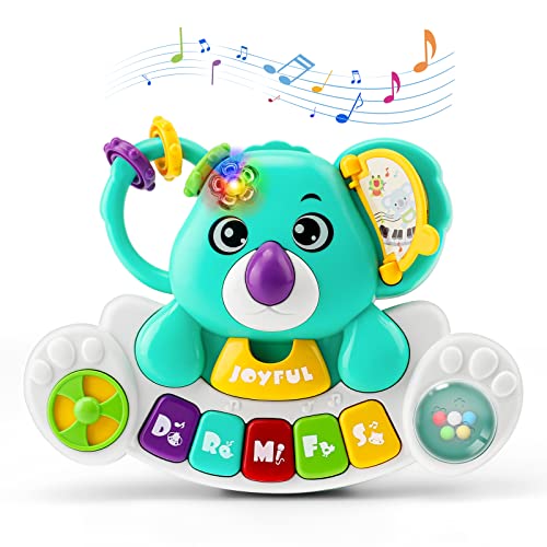 Own1one Jouet Musical Bébé 6 Mois, Piano Jouet Bébé Koala, Jouet de Motricité Bébé avec Son et Lumière, Jouet Musical Montessori Bébé à Partir de 9 Mois Cover
