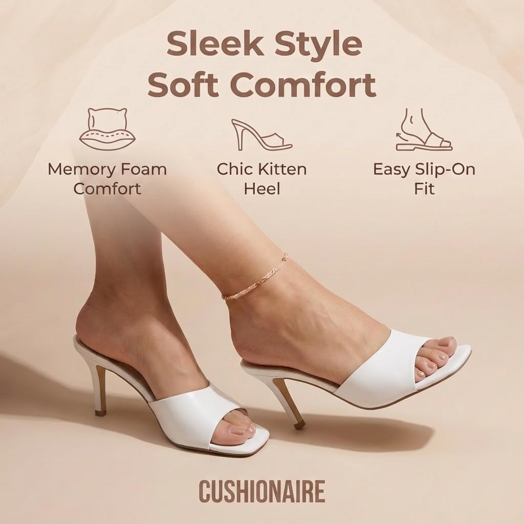 CUSHIONAIRE Women's Evie One Band Dress Sandal +Memory Foam And Wide Widths Available - Image 3