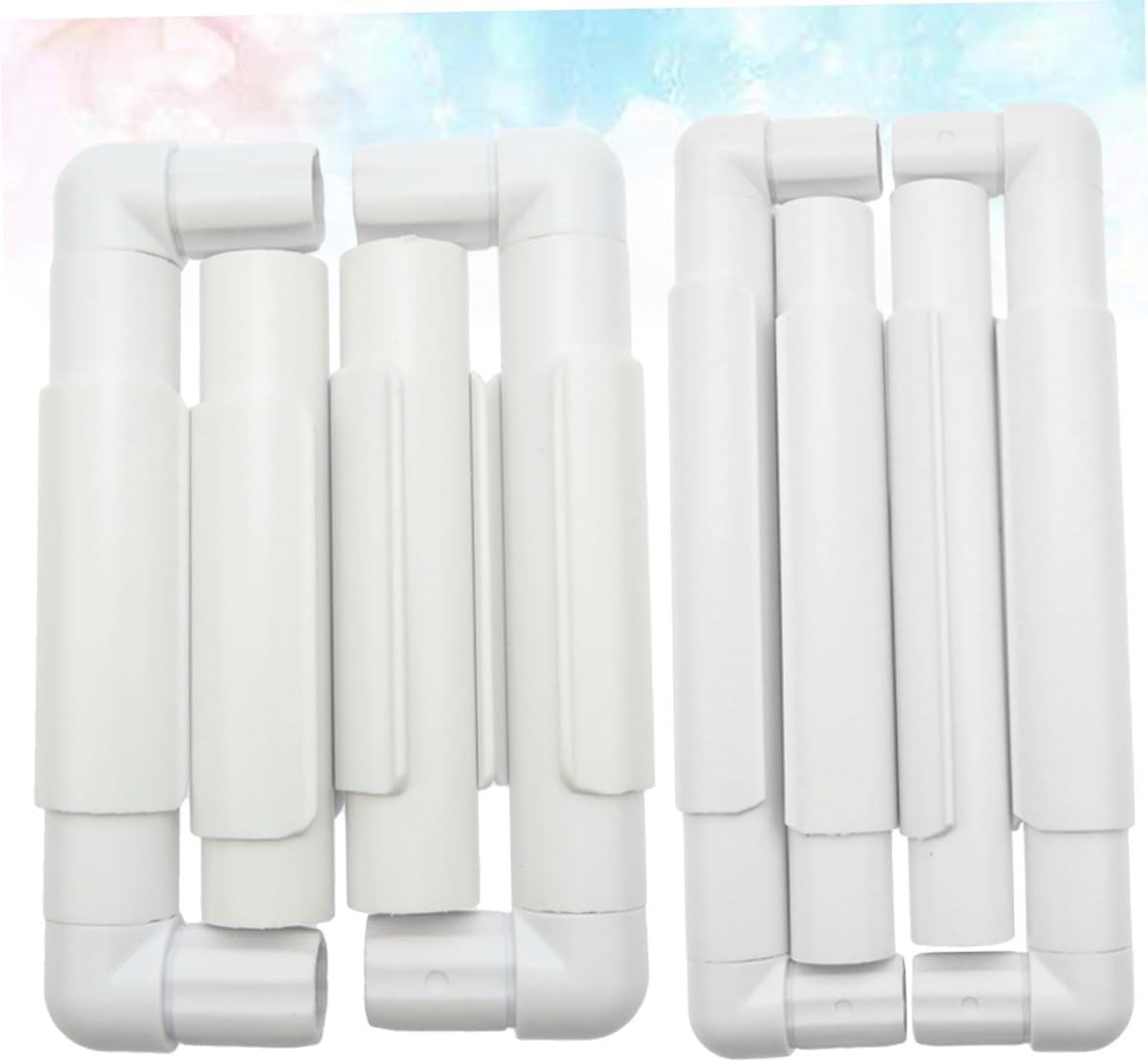 White Clip Embroidery Frame for Cross Stitch 2 Sets Plastic
