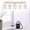 BACOENG Ash Vacuum for Pellet Stoves, 4 Gallon Ash Vac, Ash Vacuum Cleaner for Fireplaces, Wood Stove, Pellet Grill