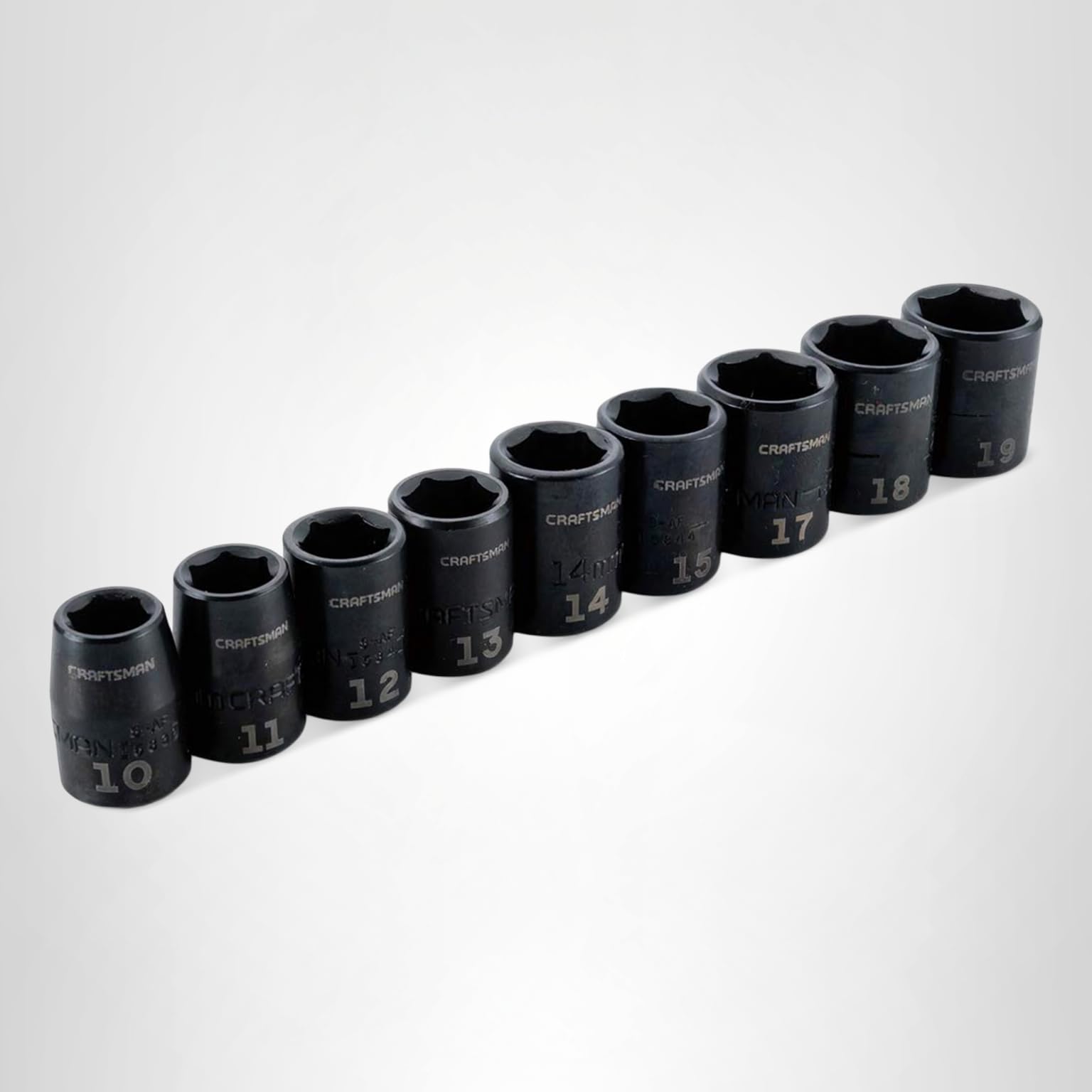 CRAFTSMAN Impact Socket Set, Metric, 3/8
