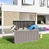 Amazon.com: 80 Gallon Resin Deck Box, Lockable Patio Storage Box for ...