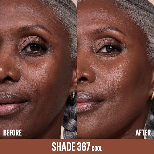 Image of Maybelline Lifter Plump & Glow Foundation, Liquid Foundation with 2% Niacinamide + Hyaluronic Acid, Plumping and Brightening Face Makeup, 367, 1 Count