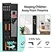 KAER 2-3 Gun Safe,Rifle Safe,Gun Safe for Rifles and Pistols,Gun Cabinet for Shotguns,Long Gun Cabinet for Shotguns with Removable Storage Shelf,LED Light,Quick Access Rifle Safes,Adjustable Shelves