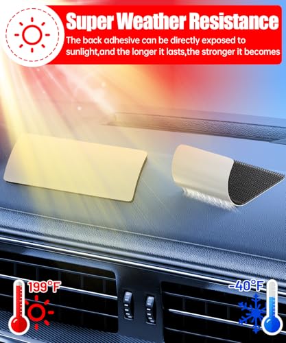 Image of PHIXBEAR 4 inch Large Wide Hook and Loop Strips with Super Adhesive Heavy Duty, Heat Resistant Waterproof, Outdoor or Indoor Use, 8 Sets Black 4x2 Inch