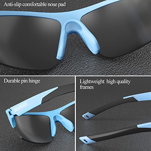 Deafrain Polarized Sports Sunglasses For Women Men Uv 400 Protection Glasses For Safety Driving Golfing Cycling Fishing Eyewear #TOP3