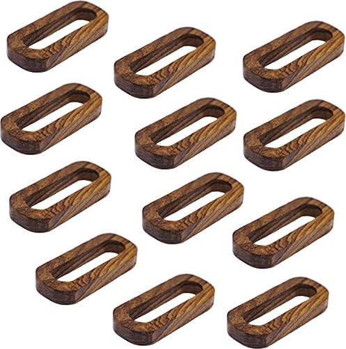 Majentica Napkin Ring Set of 12 Teak Wood Napkin Rings Handcrafted Napkin Ring Holder, Party Decoration, Dinning Table, Everyday, Gatherings, Napkin Rings Bulk 10 MM Brown 51-WNR