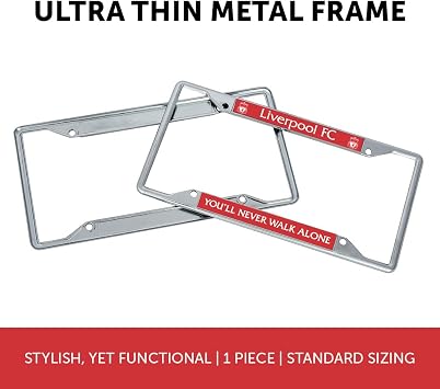 Desert Cactus Liverpool FC Car Accessories Football Soccer Metal License Plate Frame and Tag Holder for Front or Rear of Vehicle (Frame - Design 5)