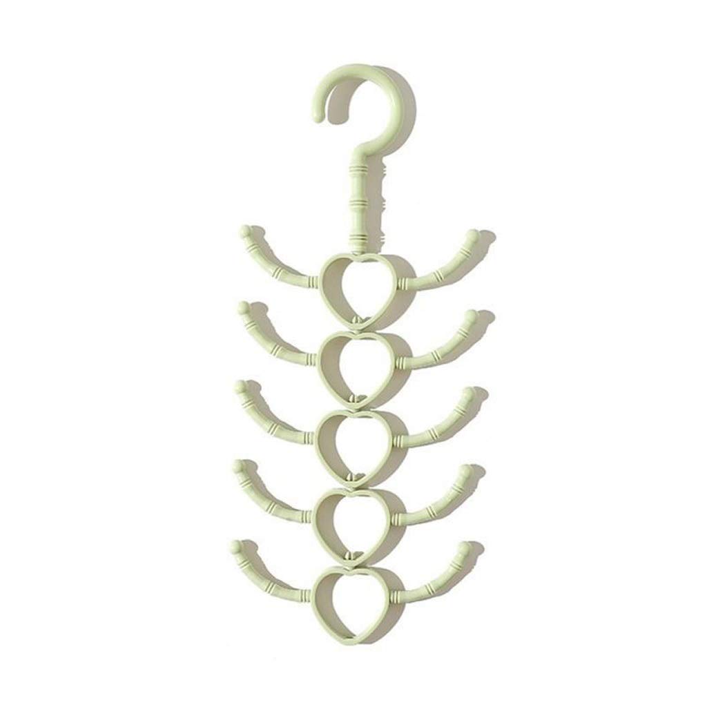 MOBYGKFY 10 Claws Rotatable Clothes Hangers Multi-purpose Rack Hook Hanger Tie Scarf Coat Rack Plastic Hooks Shoes Belts Hanging Rack New(3-pack)