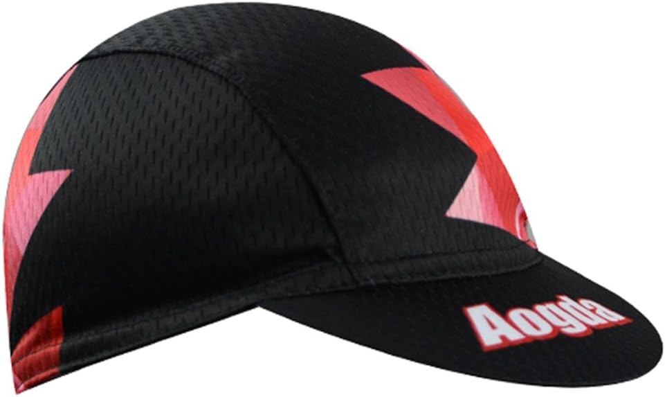 YIDUN Polyester Cycling Cap Sweat Wicking Debris Red