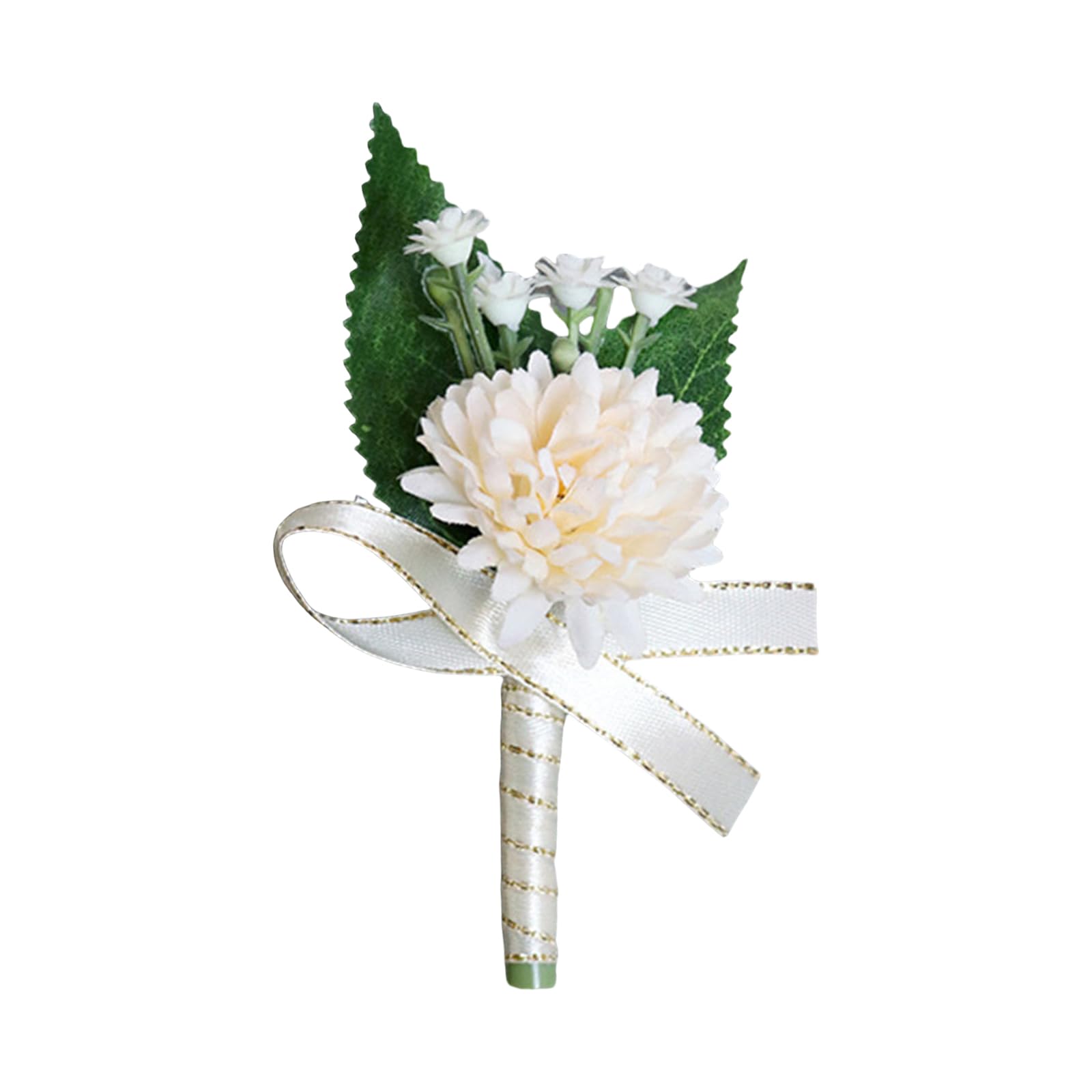 Msioytog Corsage Boutonniere Soft Corsage Flower Artificial Flower Boutonnieres for Bridal & Banquet Artificial Bridal Party Decoration