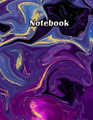 Notebook: glitter purple Lined Notebook Journal, Size 8.5 x 11 inches, 120 Pages: College Ruled paper, perfect bound