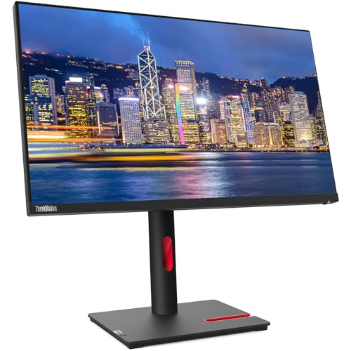 Image of Lenovo ThinkVision T24i 24-inch 1920 x 1080 LED FHD LCD, 2-Pack Bundle with HDMI, DisplayPort, USB Hub, Dual Monitor Stand, ThinkPad USB-C Dock, MK540 Wireless Keyboard and Mouse, Gel Wrist Pad