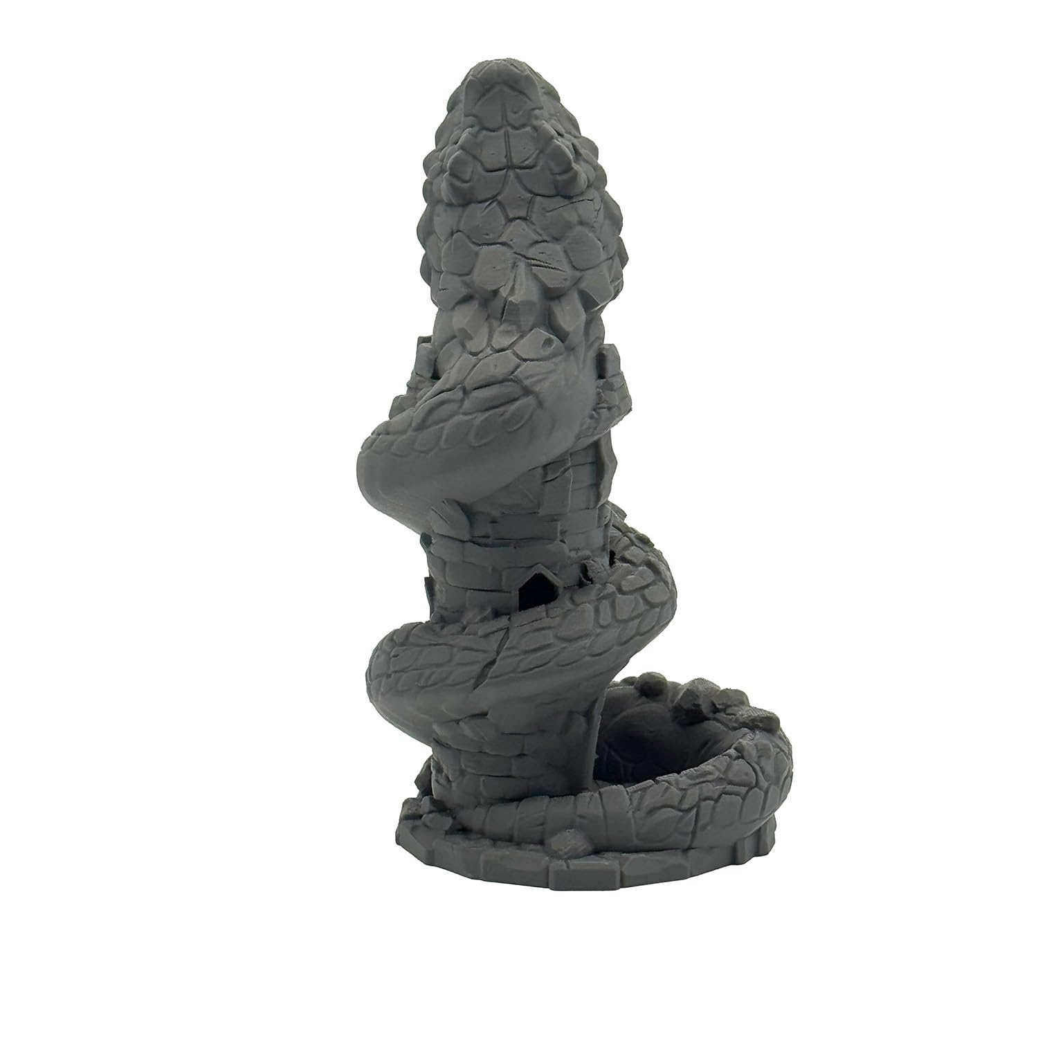 Basilisk Würfelturm für Würfel bis 25mm | DND Monster Dice Tower Made in Germany | Tabletop RPG Pen & Paper DSA Fantasy | Deko zum Bemalen | Geschenkidee Rollenspieler