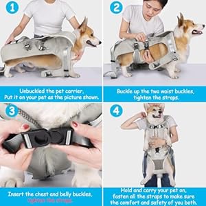 PetBonus-Pet-Front-Dog-Carrier-Backpacks-Adjustable-Dog-Backpack-Carrier-Legs-Out-Easy-fit-Dog-Chest-Carrier-for-Medium-Small-Dogs-Hands-Free-Dog-Front-Carrier-for-Hiking-Cycling-Grey-M - Cucciolini Doodles   PetBonus-Pet-Front-Dog-Carrier-Backpacks-Adjustable-Dog-Backpack-Carrier-Legs-Out-Easy-fit-Dog-Chest-Carrier-for-Medium-Small-Dogs-Hands-Free-Dog-Front-Carrier-for-Hiking-Cycling-Grey-M