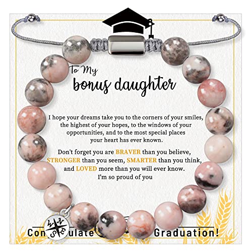 Stocking Stuffers for Teens, Christmas Gifts for Mom from Daughter Beaded Bracelets for Women Teen Girl Gifts Adjustable Charm Link Bead Birthday Graduation Gift for Her Girlfriend Sister