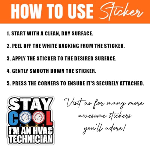 Image of MAIANEY (15Pcs-3in) HVAC Technician Sticker Pack - Funny HVAC Tech Stickers for Toolbox, Helmet, Laptop, Water Bottle, Work Gear, Durable Waterproof Vinyl Decals Gift for Mechanics
