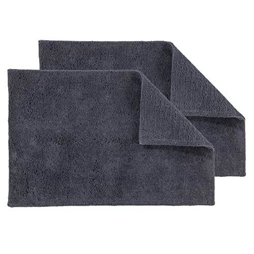 Schöner Wohnen Kollektion Badteppich 40 x 60 cm 2er Set – beidseitig verwendbar & waschbar –...
