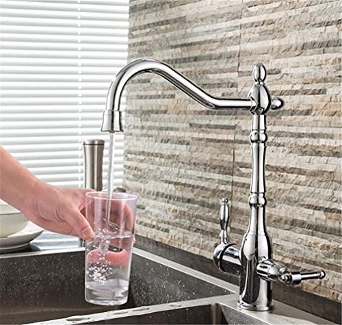 Robinet de cuisine trois voies rotatif pour éliminer le calcaire et l'eau du robinet