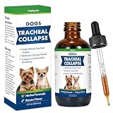 Dog Tracheal Collapse, Collapsed Trachea Treatment for Dogs, Herbal Liquid Drops Relief Cough & Helps Promote Easier Breathing, Natural Respiratory Support Airway Comfort, Bacon Flavor - 2 FL OZ