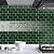 Artemuro 10-Sheets Green Peel and Stick Backsplash Tiles Subway to Spark Up Your Walls - Self Adhesive 3D Mosaics for Kitchen, Bathroom & Vanity - Waterproof Wall Panels (12x10")