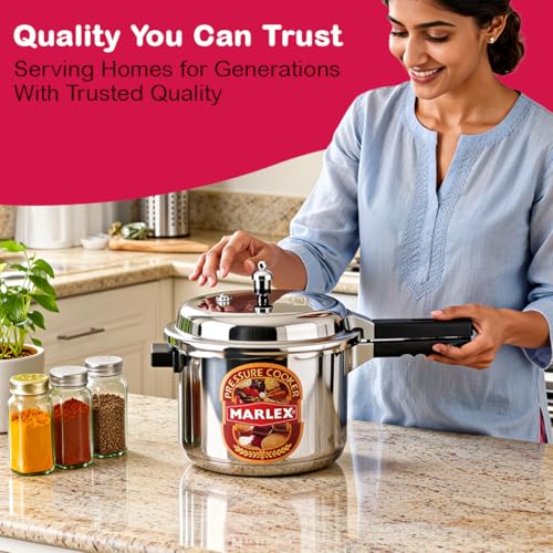 Image of MARLEX Regular Premium Outer Lid Aluminium Pressure Cooker (2 Liters) With 2 year warranty