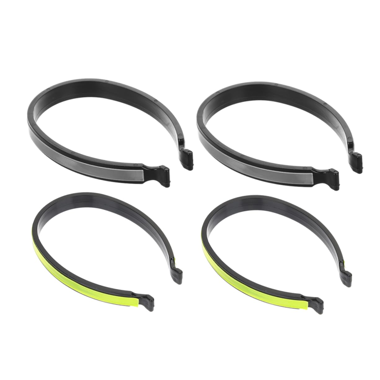GOOHOCHY 4pcs Reflective Trouser Clips for Cyclists High Visibility Pant Leg Straps Durable and Multipurpose Bike Safety Gear for Secure Cycling Easy to Attach and Remove