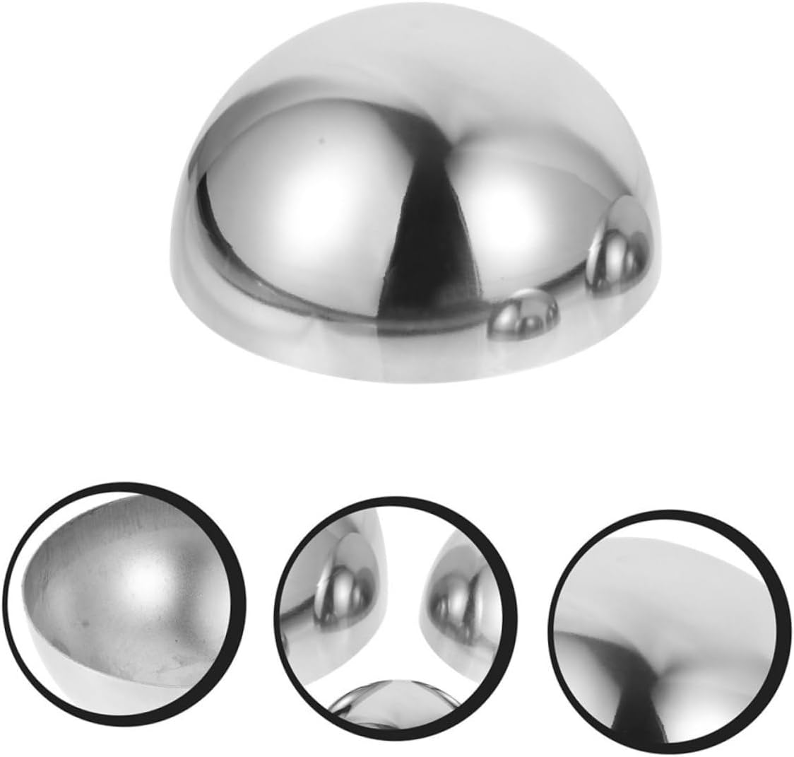 DULAI Gazing Balls for Gardens Gazing Hemisphere Ball Hollow Ball Mirror Globe Metal Outdoor Gazing Ball Wall Decoration Garden Rainbow Mirror Ball Head Boutique Stainless Steel