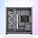 HYXN H2 (2026) HYXN ATX PC Case, Pre-Installed 8 No ARGB Fans (6X140mm,2X120mm), Large Dual-Chamber ATX Mid-Tower Airflow Computer Case, Gaming PC Case, 420mm Radiator Support, Type-C 3.2 (Black)