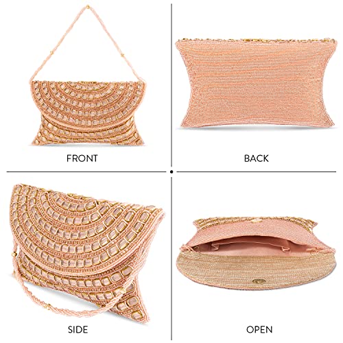 Image of Aheli Potli Bag Gift for Women Handmade Evening Wristlet Handbag Stylish Bridal Purse Fashion Bag