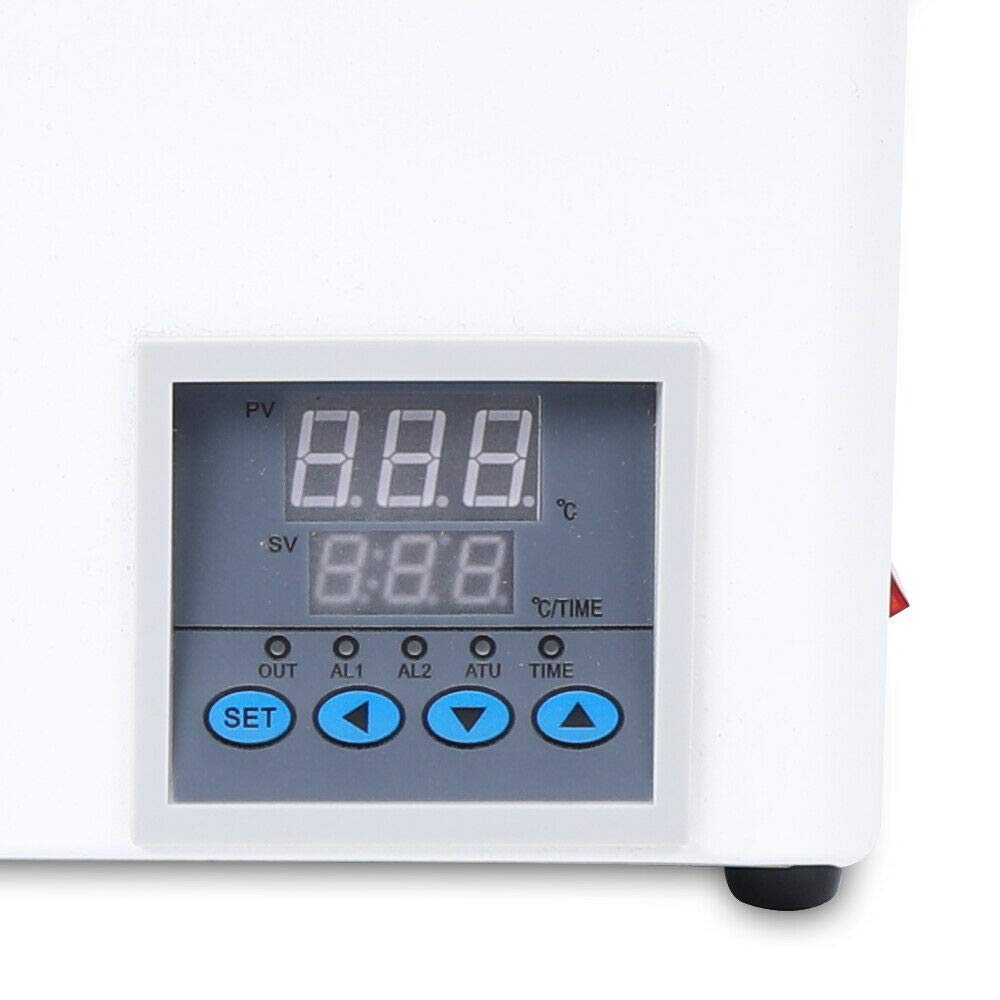 4-Hole Digital Thermostatic Water Bath, 12L Stainless Steel Lab Water Bath Heater with Timer, Adjustable Temperature for Lab, Medical, and Chemical Use